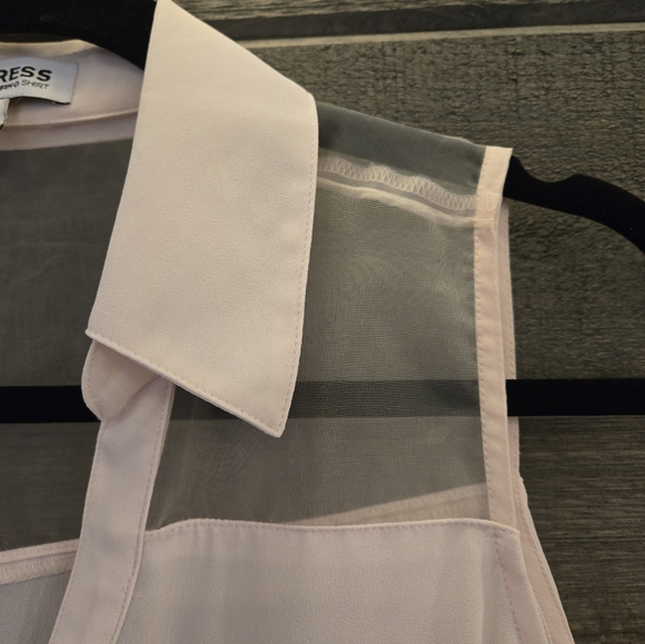 Express The Portofino Shirt White Tank Top Medium - Picture 6 of 10